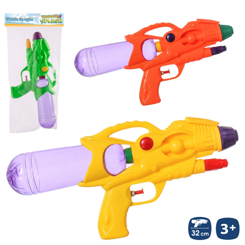 Pistolet à eau pour enfants avec réservoir transparent