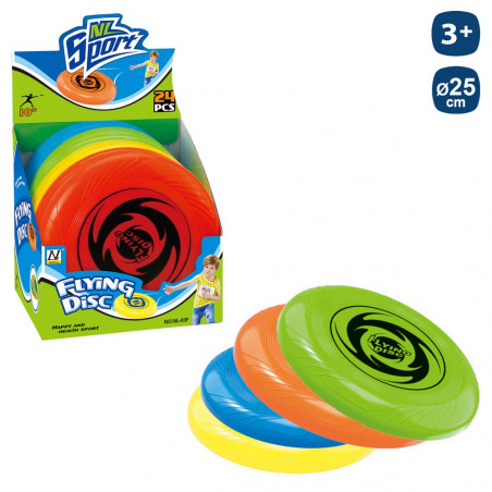 Frisbee coloré 25 cm pour enfants détail