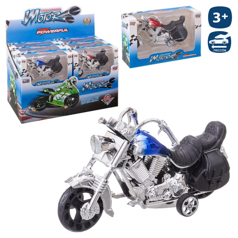 Moto chopper à friction pour petits enfants