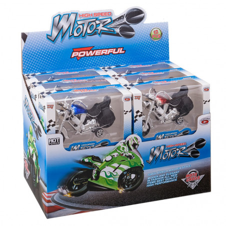 Moto chopper à friction pour petits enfants