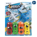 Voitures miniatures avec avions en pvc