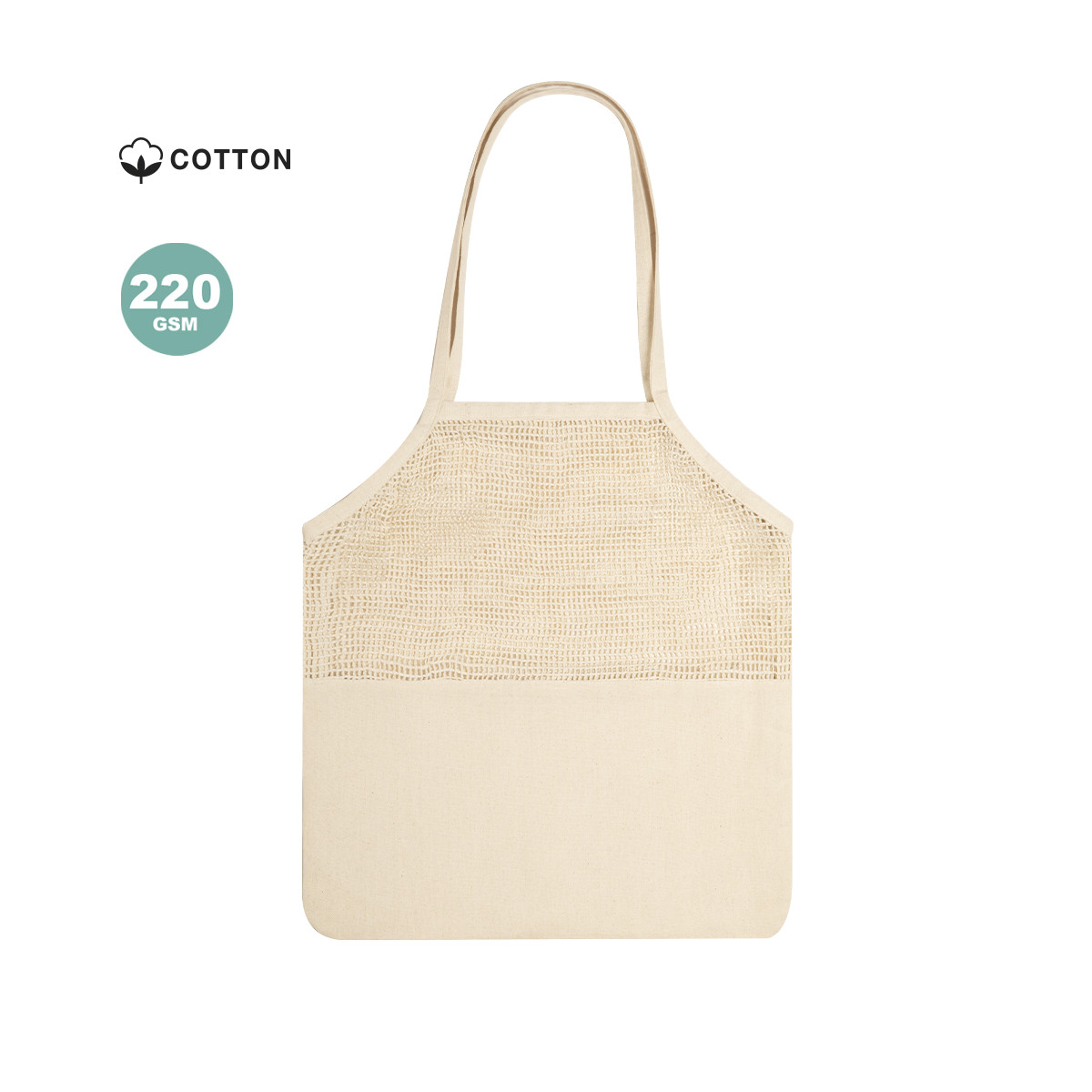 Sac en maille de coton avec poignées pour femme - Sac Trobax