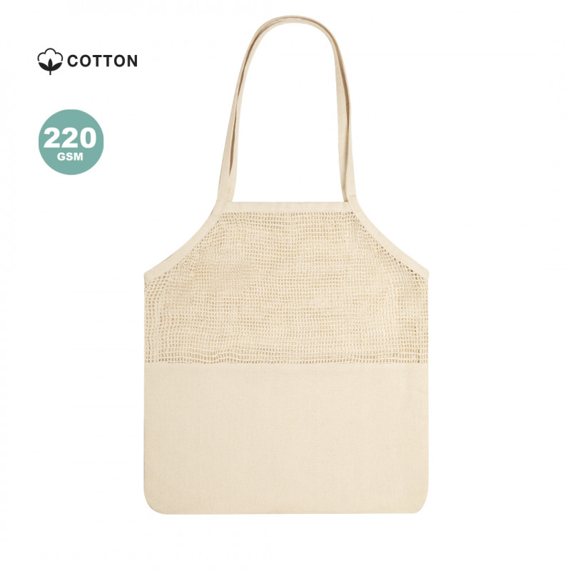 Sac en maille de coton avec poignées pour femme