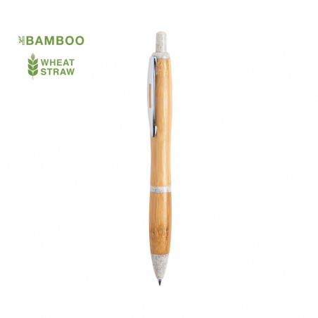 Stylo ergonomique en bambou et canne de blé - Stylo Patrok