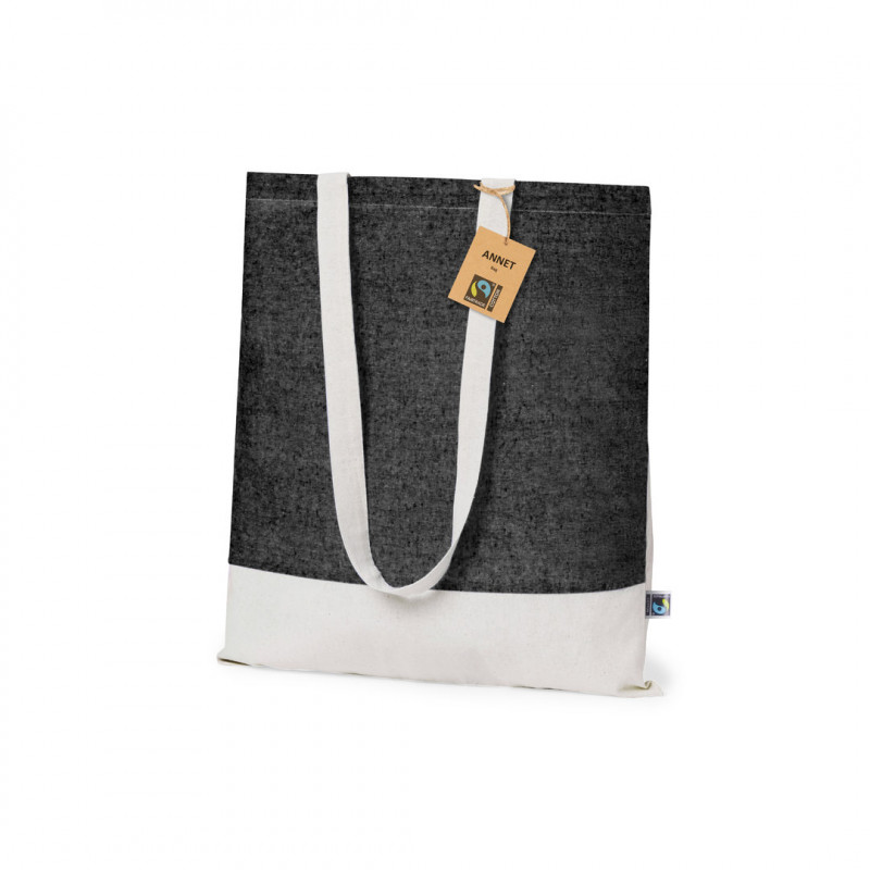 Sac cadeau en coton Fairtrade bicolore