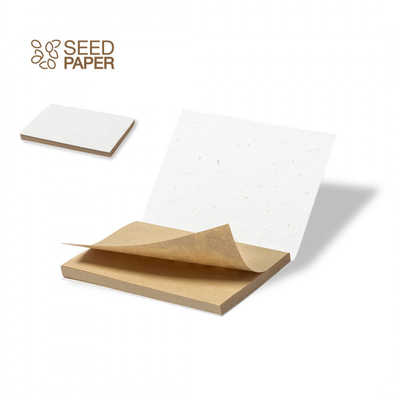 Bloc-notes moyen recyclable avec couvertures en papier de semences pour la plantation