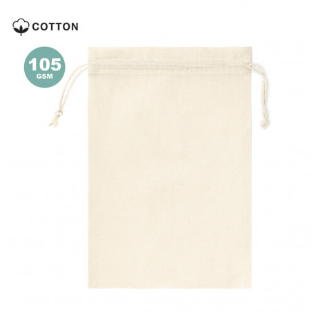 Sac 100% coton blanc taille 30x45 avec fermeture par cordon - Sac Miley