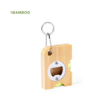 Porte-clés outil multifonction en bambou à offrir en cadeau - Porte-clés multifonction Nish