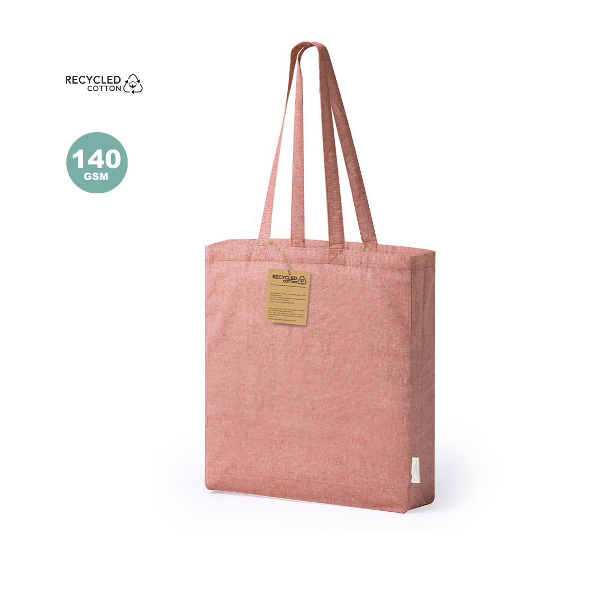 Sac en coton avec anse de différentes couleurs nature à offrir en cadeau - Sac Bestla