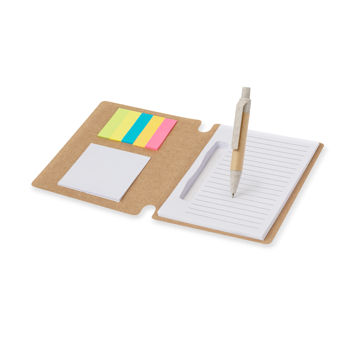 Bloc notes et stylo en carton recyclé - Bloc-notes Wombax