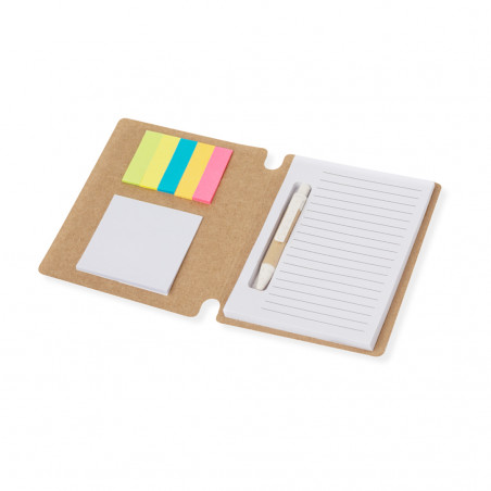 Bloc notes et stylo en carton recyclé - Bloc-notes Wombax