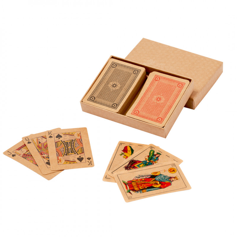 Jeux de cartes espagnols et français dans un coffret cadeau