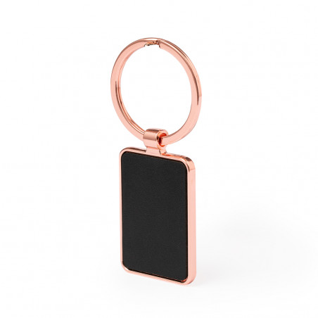 Porte clés en cuivre et simili cuir circulaire ou rectangulaire - Porte-clés Zineth