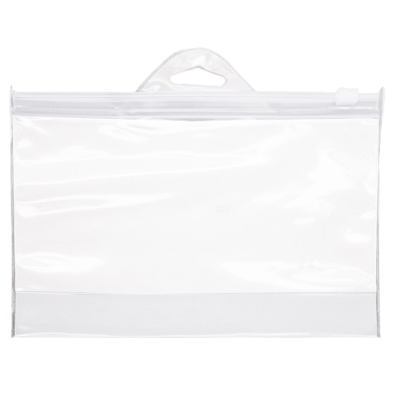 Trousse de toilette transparente avec poignée zippée pour avion et voyage en cadeau