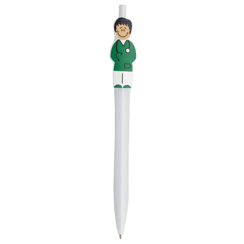 Stylo avec figurine de médecin à offrir