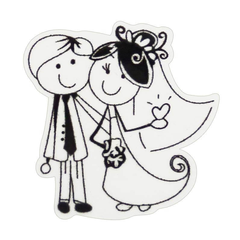 Stickers mariage en ligne  Impression autocollant mariage pas cher