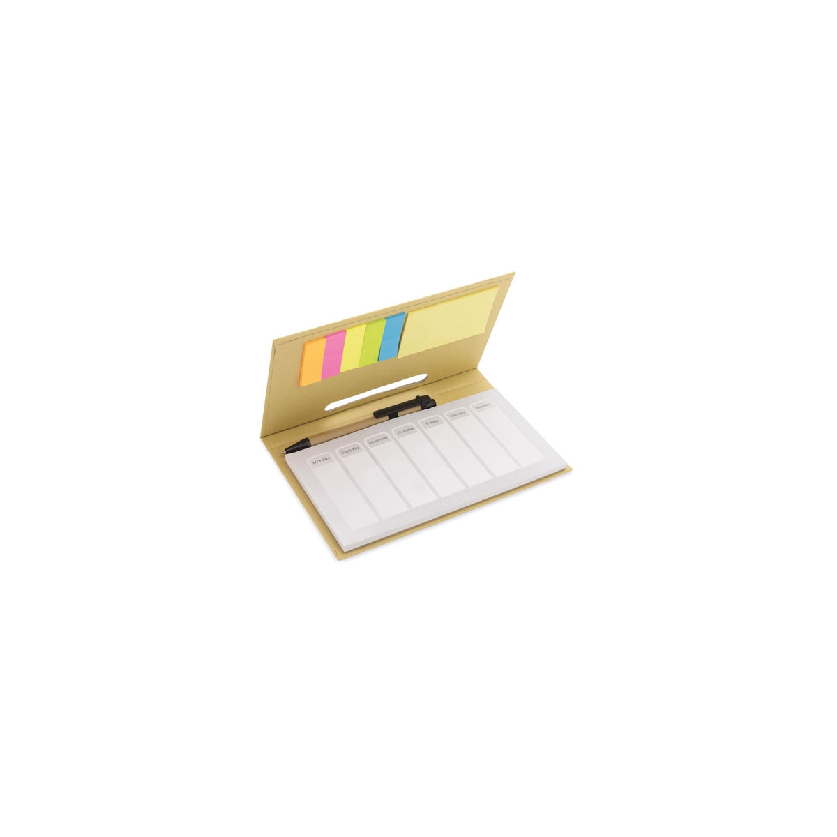 Organisateur de bureau Post-it avec stylo en kraft