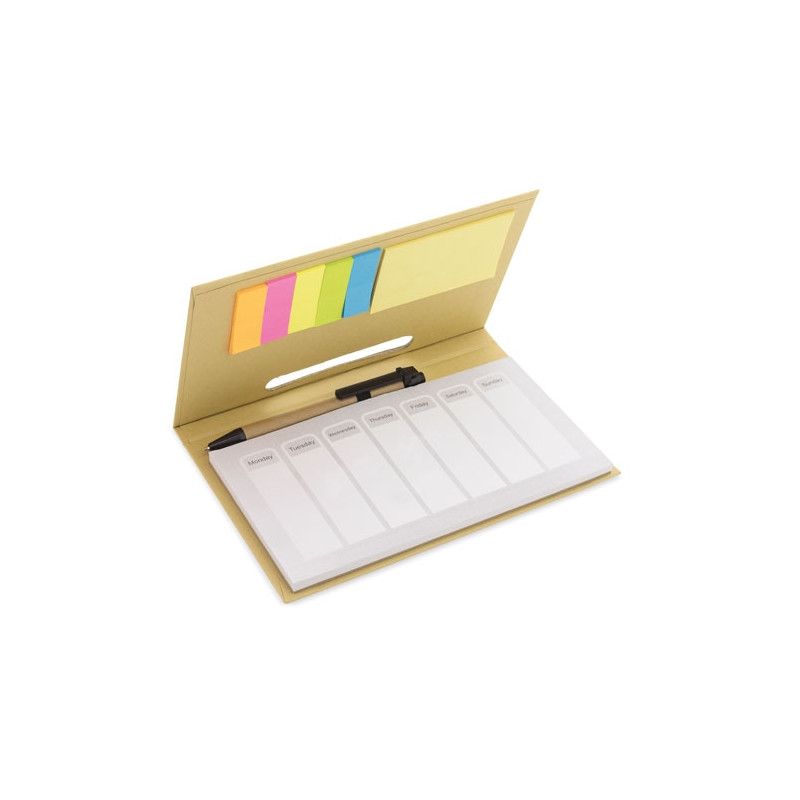 Organisateur de bureau Post-it avec stylo en kraft