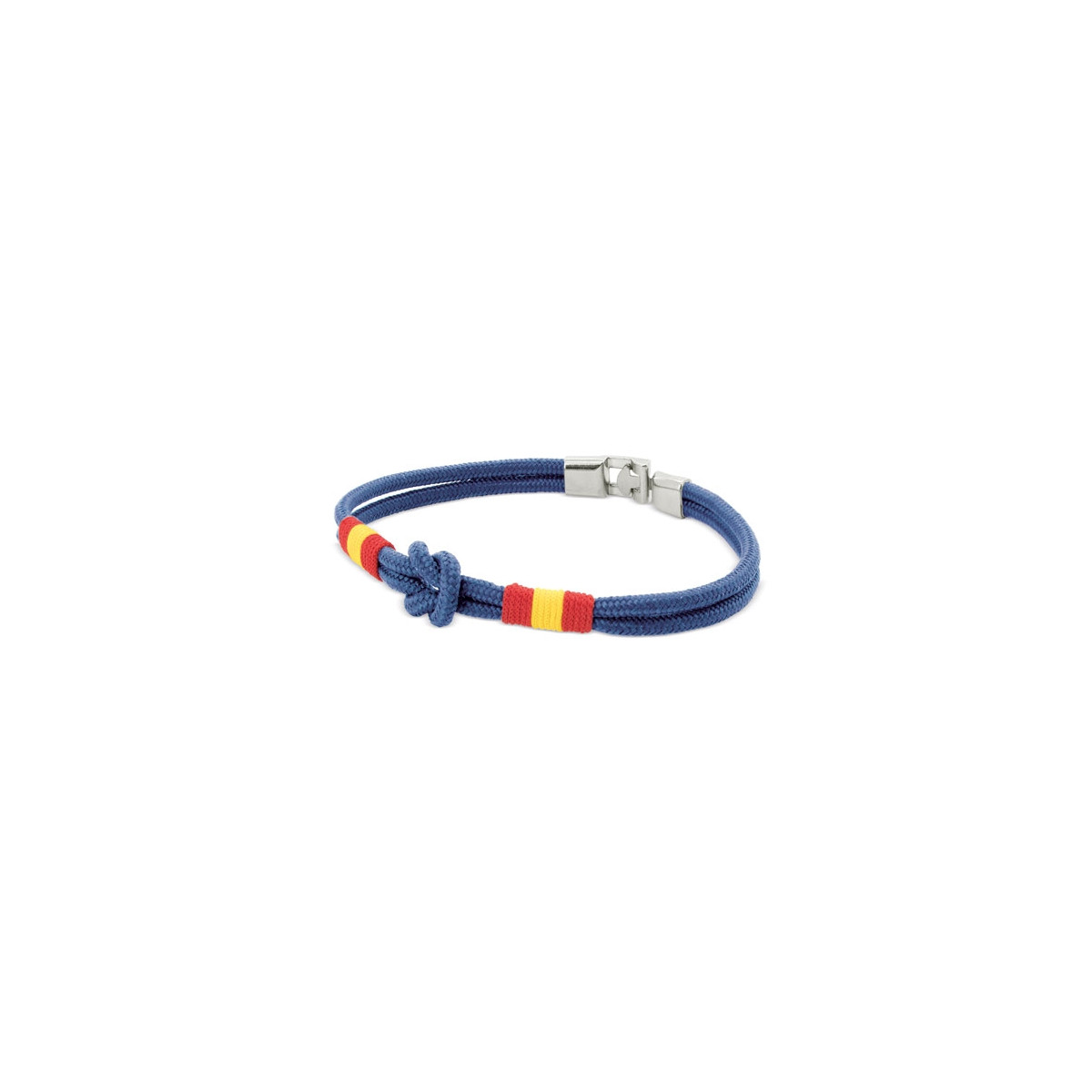 Bracelet homme corde avec noeud marin - Bracelet drapeau de l'Espagne au vent