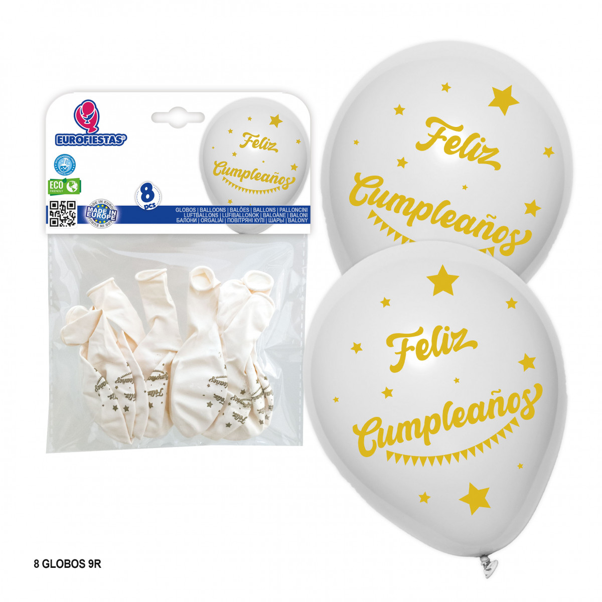 Ballons avec imprimé joyeux anniversaire