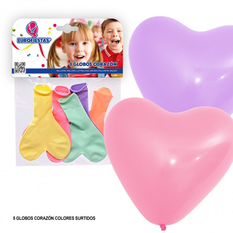 Ballons en forme de coeur pour décorer les fêtes