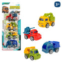 Camions jouets militaires, lot de 4