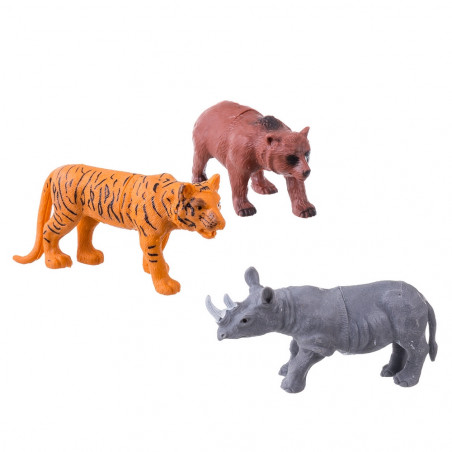 Figurine animale avec jeu de sauvetage en cage pour garçons et filles