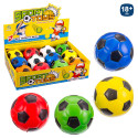 Ballon en mousse design football coloré 10cm. jouer