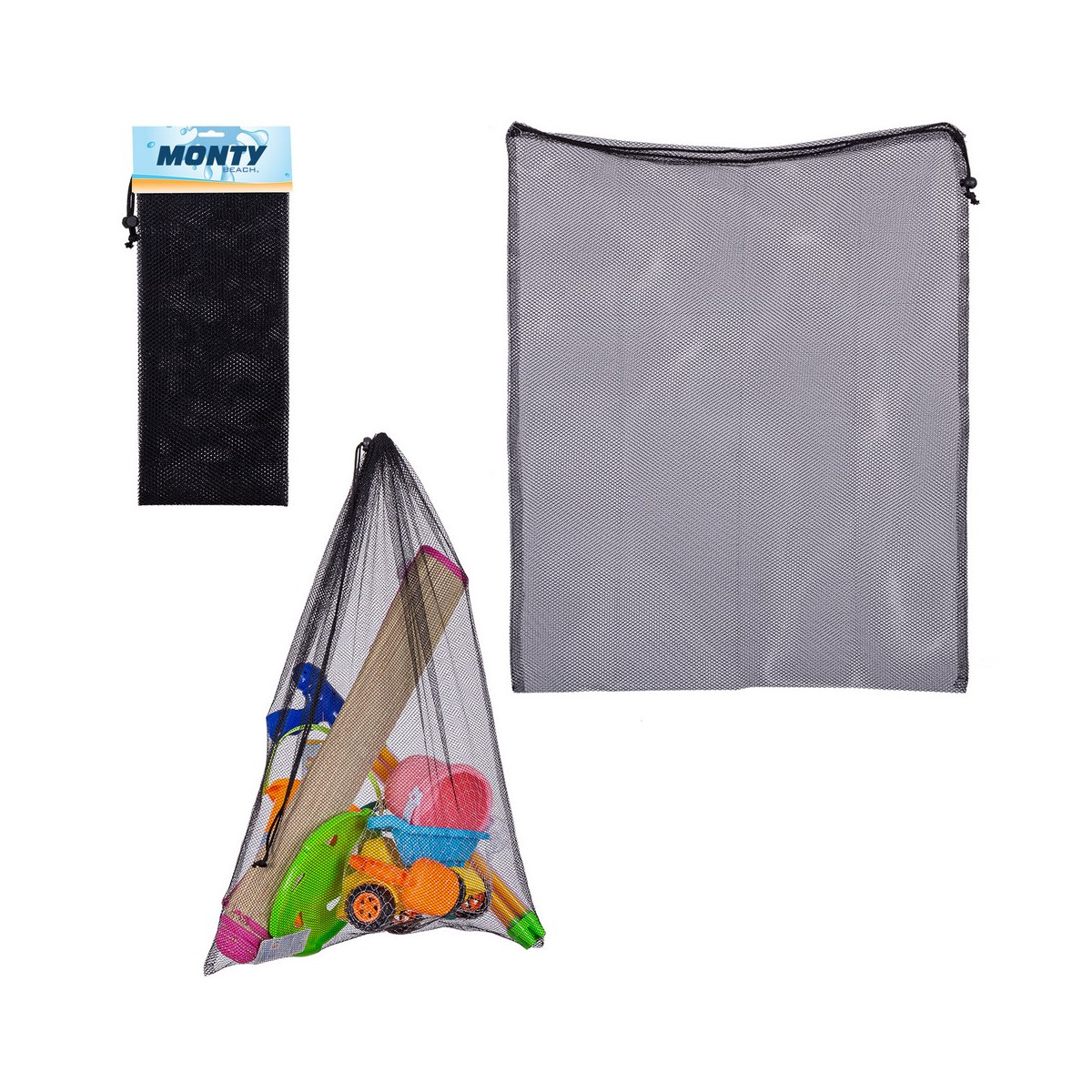 Sac en filet pour jouets de plage