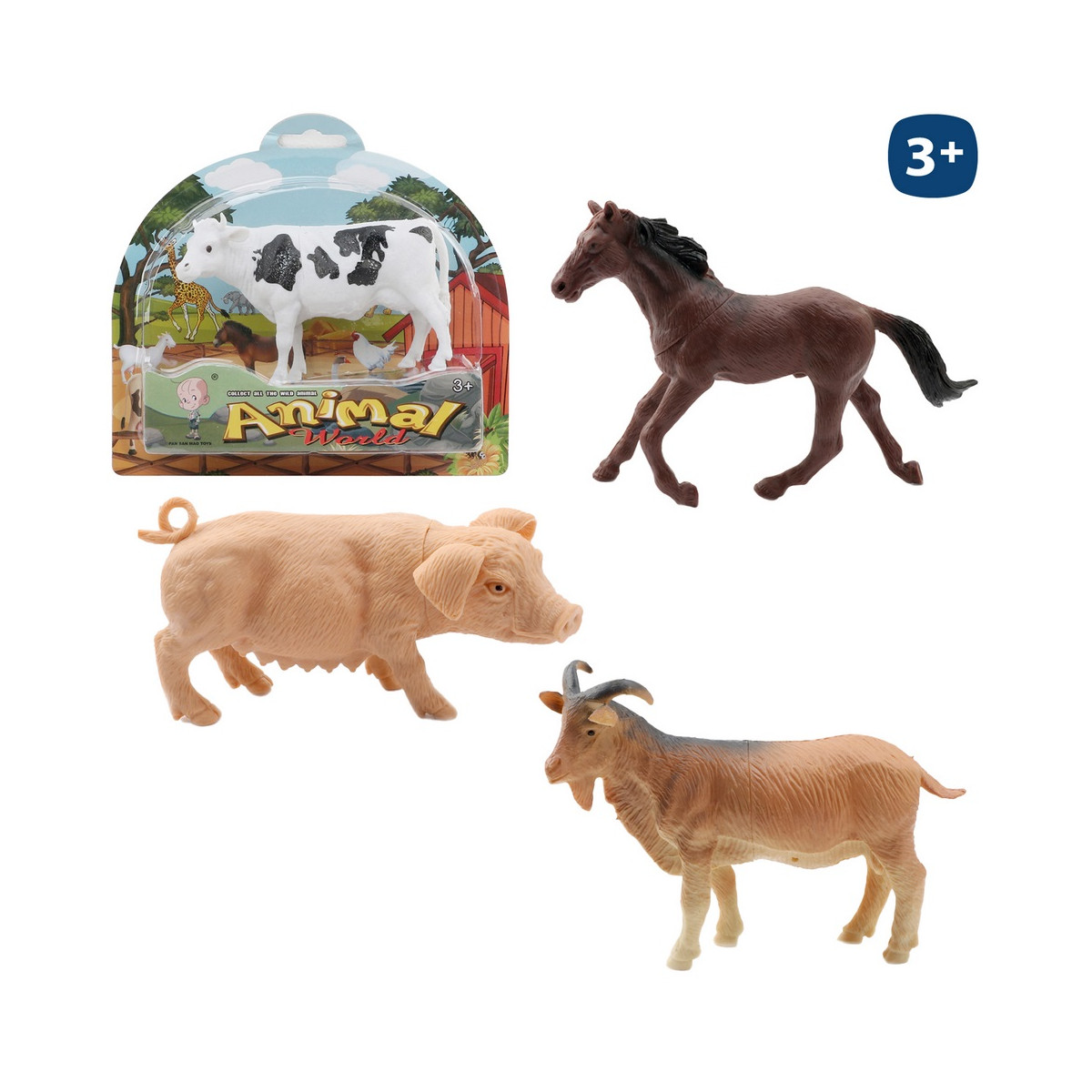 Figurine réaliste de jouet d'animal de ferme pour les enfants