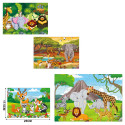 Puzzle 24 pièces animaux sauvages jungle enfants