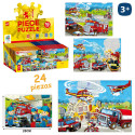 Puzzle pompier enfant 24 pièces à offrir