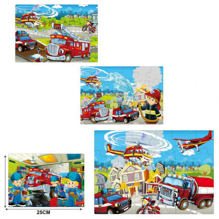 Puzzle pompier enfant 24 pièces à offrir