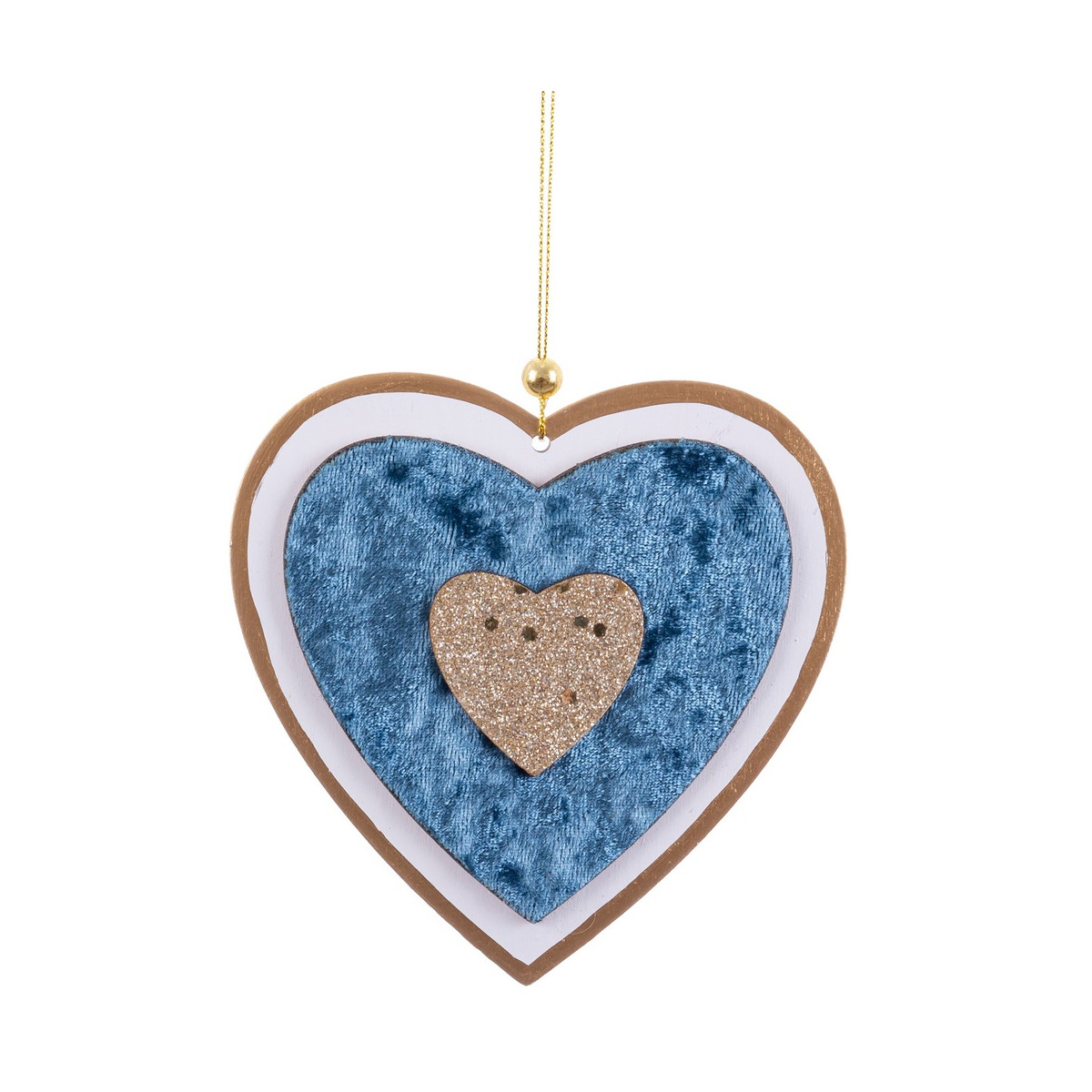 Pendentif de Noël en forme de coeur