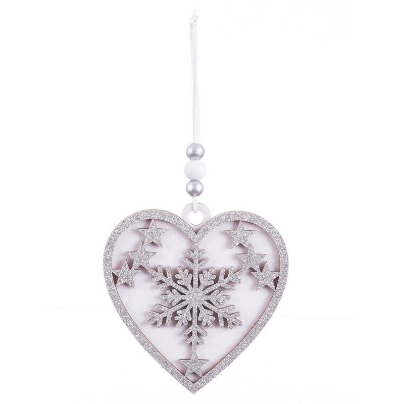 Pendentif sapin de Noël en forme de coeur