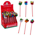 Stylos de Noël avec cloches colorées