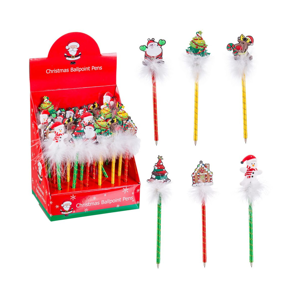 Stylos décorés de Noël