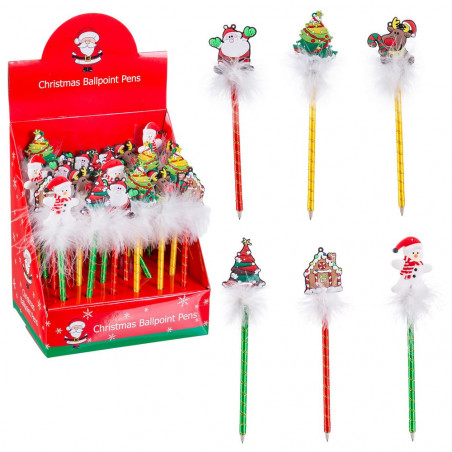 Stylos décorés de Noël