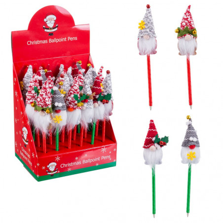 Stylos de Noël avec gnome