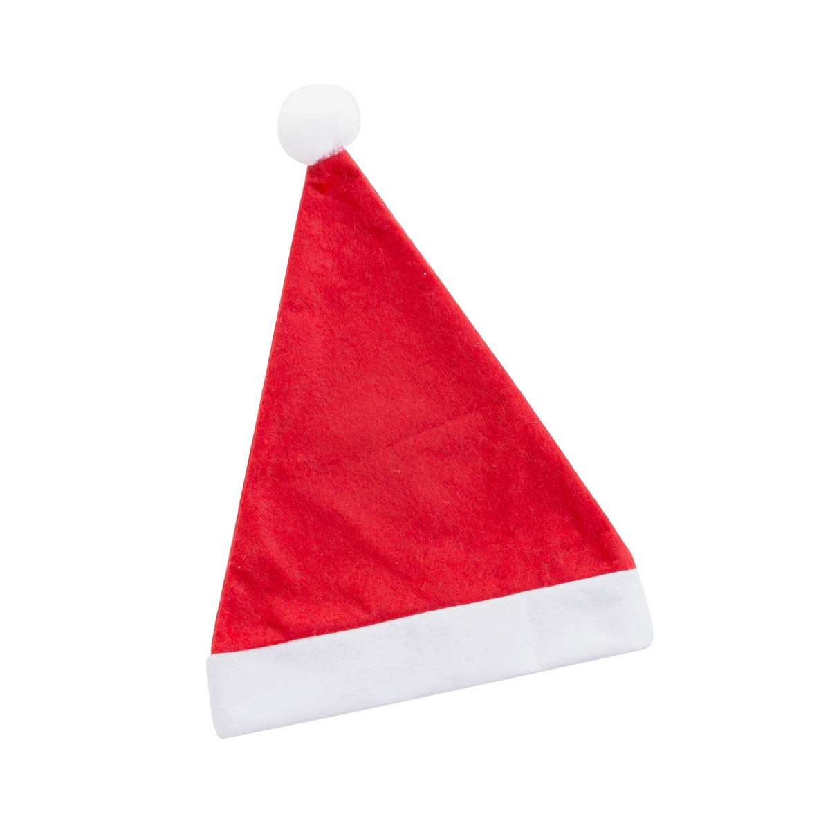 Bonnet de Père Noël rouge en polyester