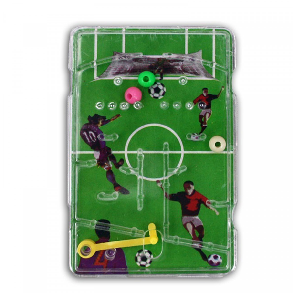 Mini flipper avec un design de football