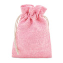 Baume à lèvres rose dans un étui coeur rose avec sac en tissu assorti à offrir lors d événements