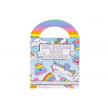 Livre de coloriage licorne avec autocollants