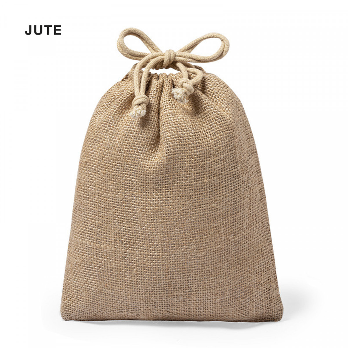 Sac de présentation en jute 16x20 avec fermeture à cordon