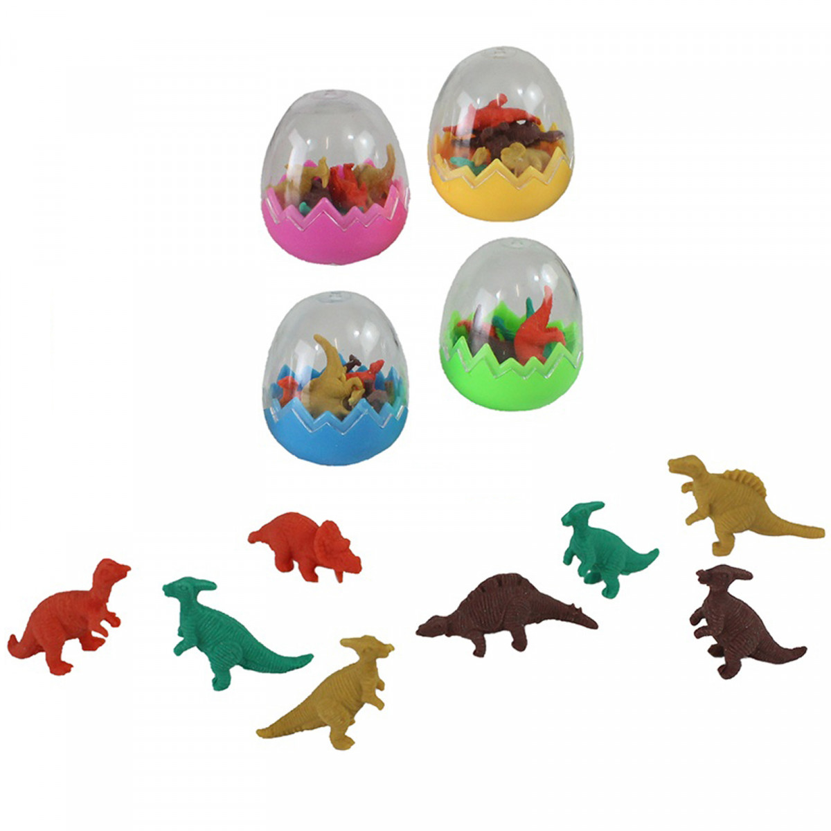 Oeuf de dinosaure avec gommes