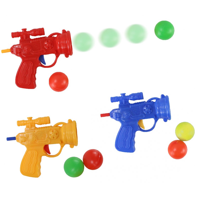 Gun lance des boules de couleurs assorties