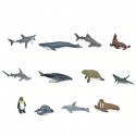 Pack de 12 figurines d'animaux marins