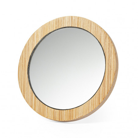 Miroir en bois personnalisé avec autocollant floral pour plus de détails