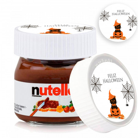 Nutella 25 grammes avec couvercle halloween personnalisé à offrir en cadeau