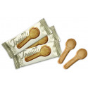 Nocilla mini 15 gr avec cuillère à biscuits dans un sachet transparent avec autocollant halloween personnalisé pour plus de